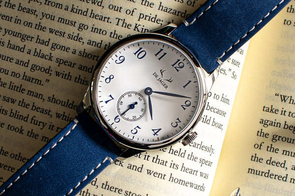 DeJager Blue men’s luxury watch with quick release strap